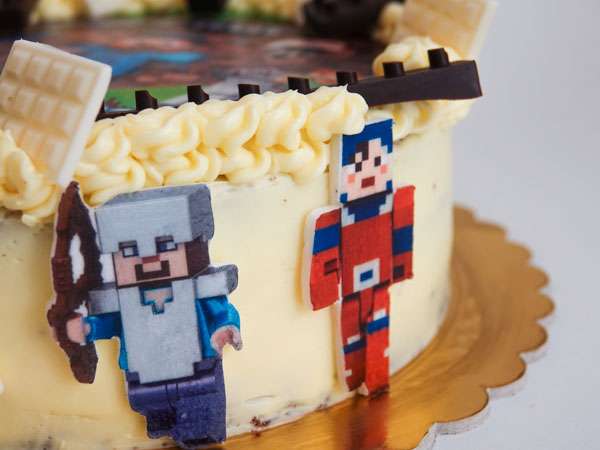 Bezlepkový dort Minecraft, obr1