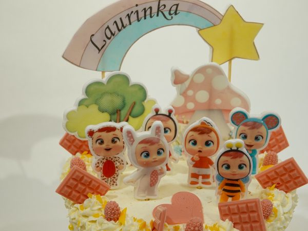 Dort Cry Babies – kouzelný narozeninový dort pro malé holčičky (s možností výběru korpusu, krému a zdobení)