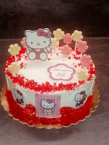 Dívčí narozeninový dort Hello Kitty – sladký sen pro malé i velké princezny (volnost výběru zdobení) Dívčí narozeninový dort Hello Kitty – sladký sen pro malé i velké princezny (volnost výběru zdobení)