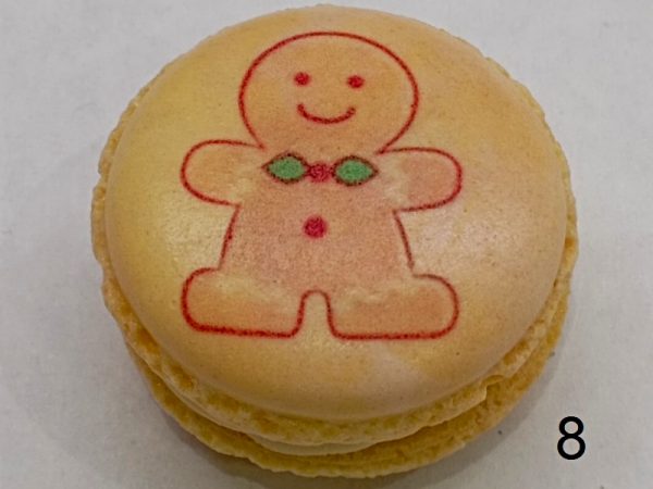 Novoroční a vánoční makronky s ganache a potiskem – výběr barvy, ganache i potisku (možnost i potisku na přání) 8