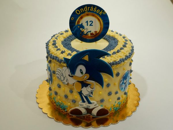 Dort Sonic na narozeniny pro kluky i holky – ideální sladkost pro fanoušky rychlého ježka (výběr korpusu, krému i zdobení)