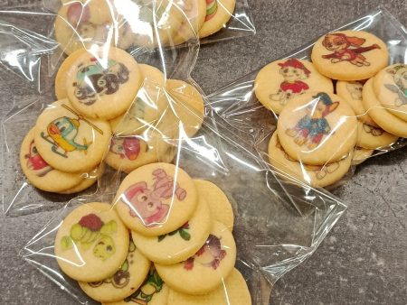 Mini sušenky s obrázkem/logem (balení 10 ks)